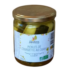 Pickles de courgettes au curry - 200g