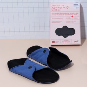 Lot 2 serviettes hygièniques lavables